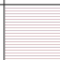 Lined paper from a notebook vector