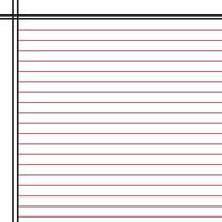 Lined paper from a notebook vector