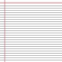 Lined paper from a notebook vector