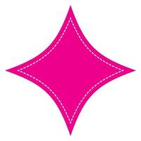 Starburst badge shape, burst wave star, price label sticker vector