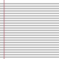 Lined paper from a notebook vector