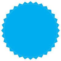 Starburst badge shape, burst wave star, price label sticker vector