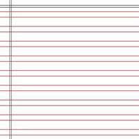 Lined paper from a notebook vector