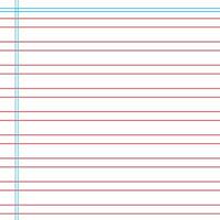 Lined paper from a notebook vector