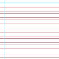 Lined paper from a notebook vector