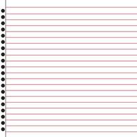 Lined paper from a notebook vector