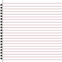 Lined paper from a notebook vector