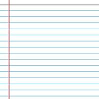 Lined paper from a notebook vector