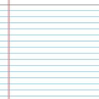 Lined paper from a notebook vector