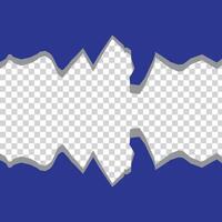 Set of torn paper sheets. Template for notes, banners, scraps, advertising. vector