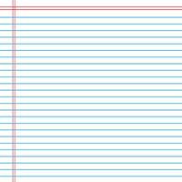 Lined paper from a notebook vector