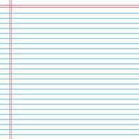 Lined paper from a notebook vector