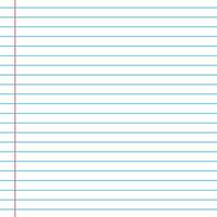 Lined paper from a notebook vector