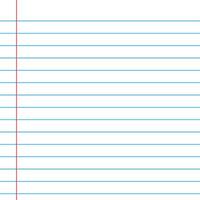 Lined paper from a notebook vector