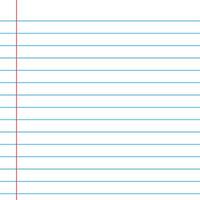 Lined paper from a notebook vector