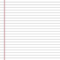 Lined paper from a notebook vector
