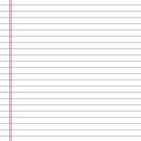 Lined paper from a notebook vector