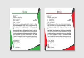 letterhead design template vector