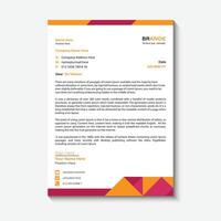 letterhead design template vector