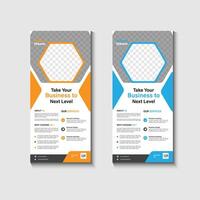 rack card design vector