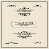 Vintage ornamental frames and labels collection. Decorative elements for design. vector