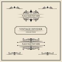 Vintage ornamental frames and labels collection. Decorative elements for design. vector