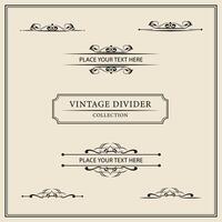 Vintage ornamental frames and labels collection. Decorative elements for design. vector