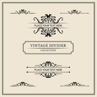 Vintage ornamental frames and labels collection. Decorative elements for design. vector