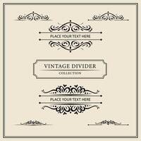 Vintage ornamental frames and labels collection. Decorative elements for design. vector