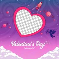Vector Valentine's Day Social Media Post Template