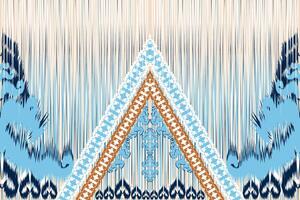 resumen tribal ikat tela modelo hecho desde asiático geométrico formas vector