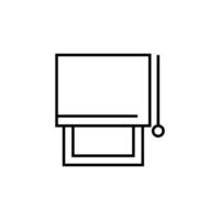 Window Simple Minimalistic Outline Icon. Suitable for books, stores, shops. Editable stroke in minimalistic outline style. Symbol for design vector