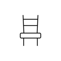 Line Icon of Chair vector