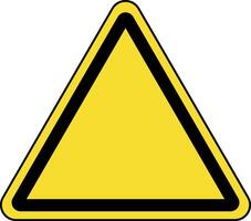 triangular sign yellow vector