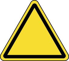 triangular sign yellow vector