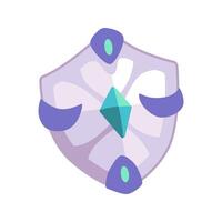 Shield vector icon element illustration in cartoon style design