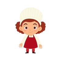 children cook vector illustration. Little chef vector illustration design