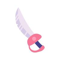 Sword vector icon element illustration in cartoon style design