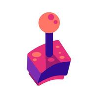 retro joystick icon element vector illustration in flat style design