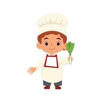 children cook vector illustration. Little chef vector illustration design