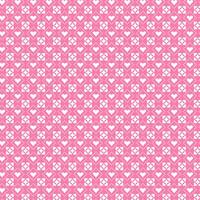 Pink Heart Square Grid Line Pattern Background vector