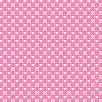 Pink Heart Square Grid Line Pattern Background vector