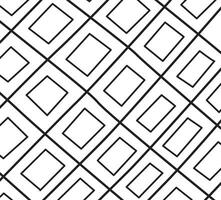 Black And White Hand Drawn Rectangle Line Pattern Background vector