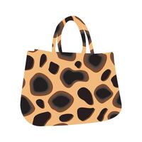 leopardo animal modelo bolso icono vector ilustración