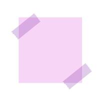 Purple Note With Adhesive Tapes Icon vector