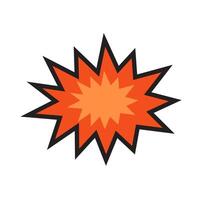 Comic Blast Explosion Vector Illustration