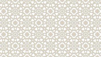 Arábica modelo Ramadán Mubarak musulmán estrella modelo simple. flor cuadrado diseño. islámico modelo antecedentes. circulo modelo islámico flor vector. oro, blanco textura antecedentes vector