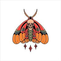 mariposa tatuaje ilustración vector diseño