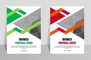 Simple marketing company A4 flyer cover template vector