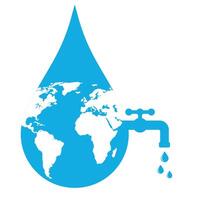 World water day concept. vector
